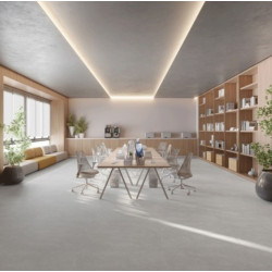 Piso Vinílico Biancogres Linha Città Office / Cemento Silver