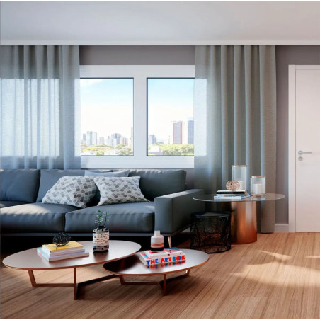 Piso Laminado Linha Prime Click / Nogueira Natural